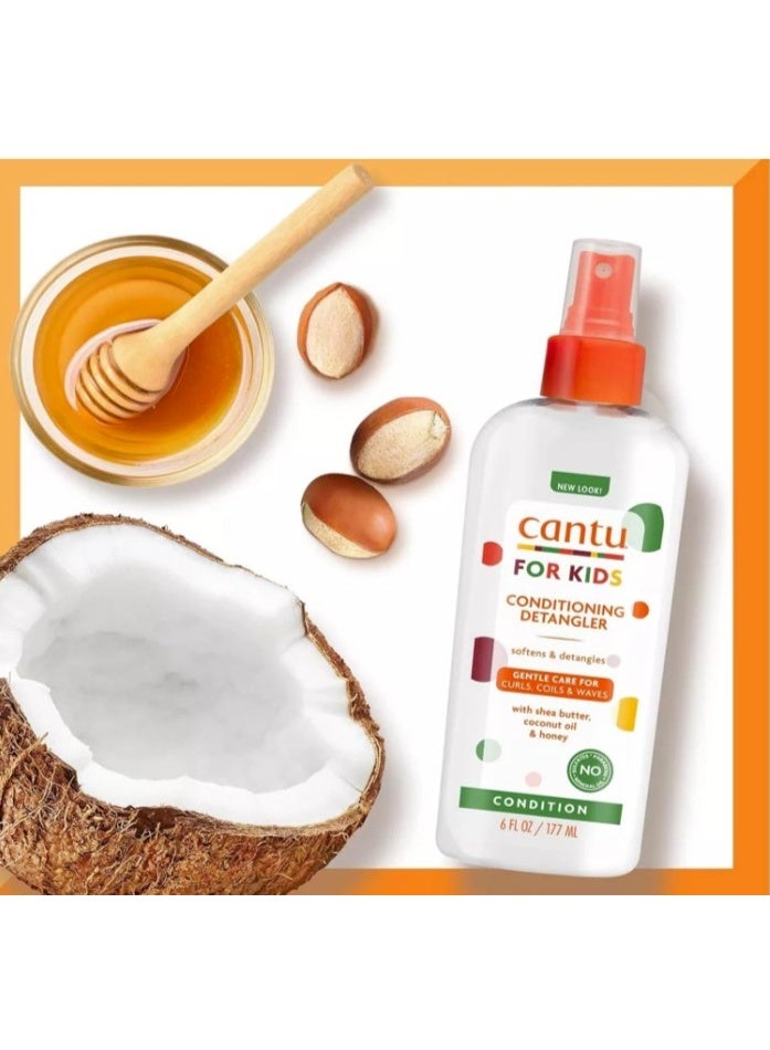 Cantu For Kids Conditioning Detangler 177ml – Softens & Detangles | With Shea Butter, Coconut Oil & Honey - Image 5